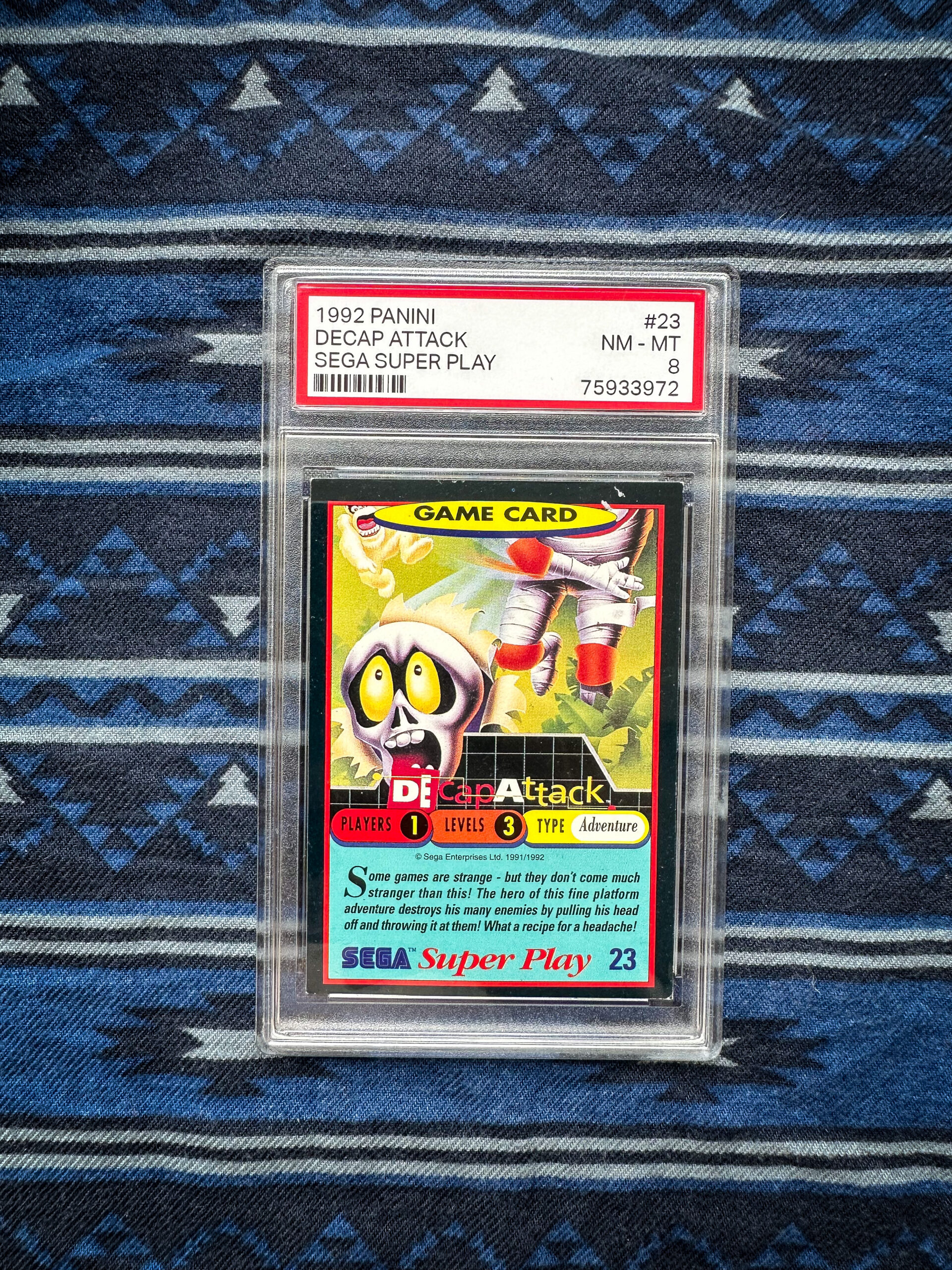 Decap Attack Sega Mega Drive Trading Card Collection Original Garded Card